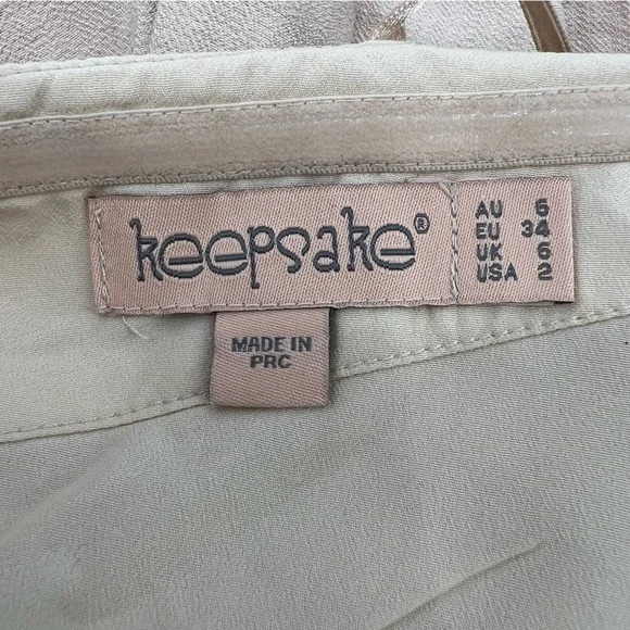 Keepsake The Label Sand Set Me Free Spaghetti Strap Mini Dress Size 2 Women's - Picture 2 of 6